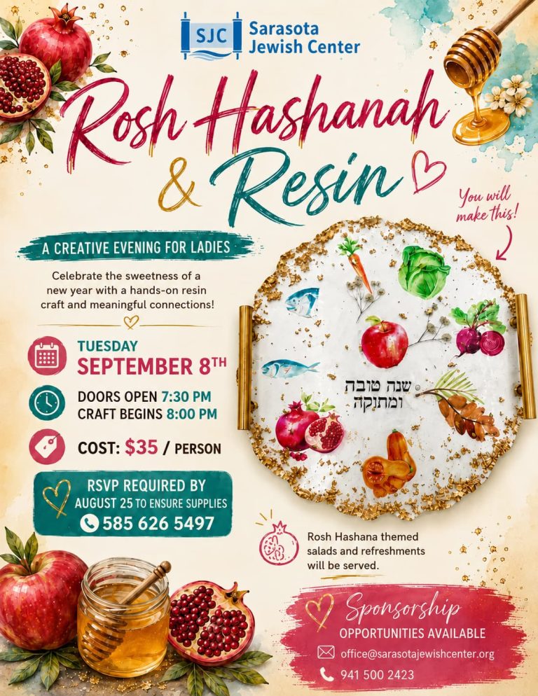 Rosh Hashanah & Resin Tuesday
