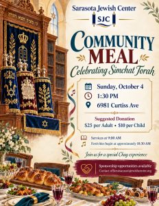 Community Meal Celebrating Simchat Torah