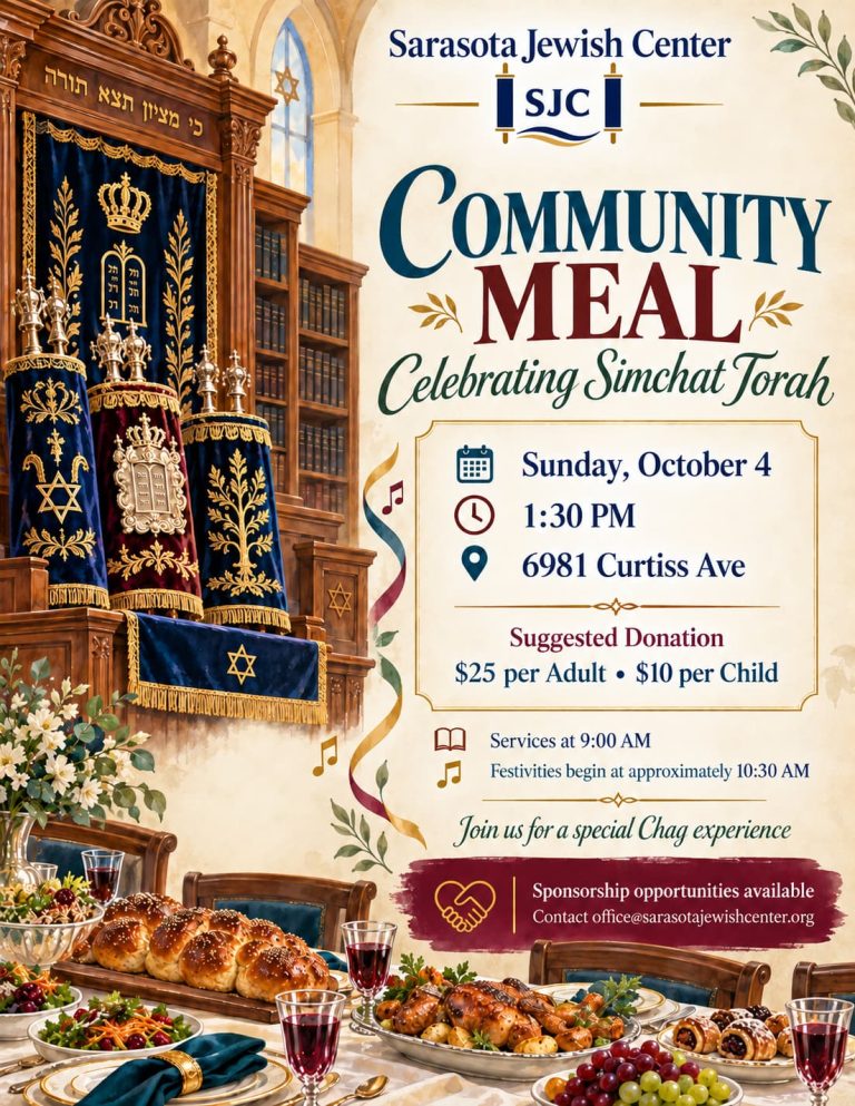 Community Meal Celebrating Simchat Torah